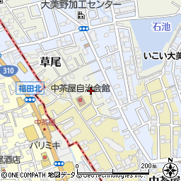 大阪府堺市東区草尾237周辺の地図
