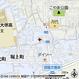 大阪府堺市中区堀上町183周辺の地図