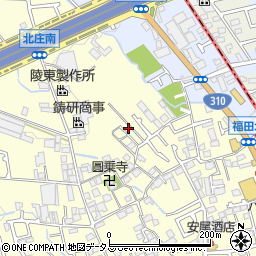 大阪府堺市中区福田1320周辺の地図