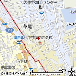 大阪府堺市東区草尾236-12周辺の地図