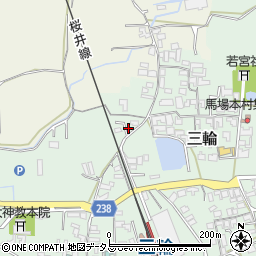 奈良県桜井市三輪582-1周辺の地図