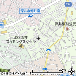 大阪府堺市中区深井東町320-7周辺の地図