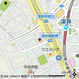 寿司雅周辺の地図