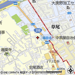 大阪府堺市中区福田1309周辺の地図