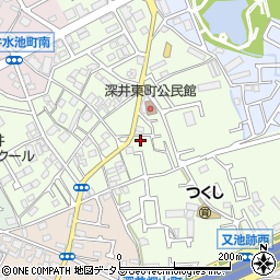 大阪府堺市中区深井東町344-30周辺の地図