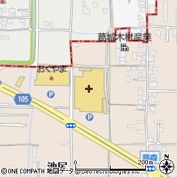 ダイソーホームセンターコーナン大和高田池尻店周辺の地図