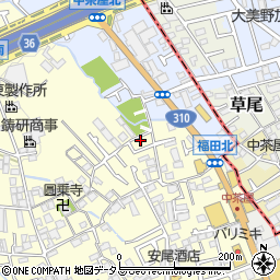 大阪府堺市中区福田1313周辺の地図
