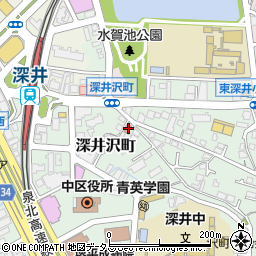堺深井沢郵便局 ＡＴＭ周辺の地図