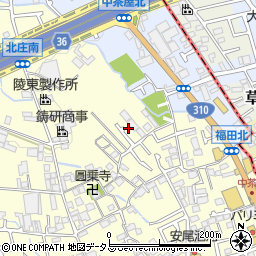 大阪府堺市中区福田1318周辺の地図