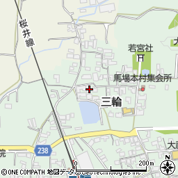 奈良県桜井市三輪561-1周辺の地図