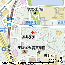 深井駅前こども園周辺の地図