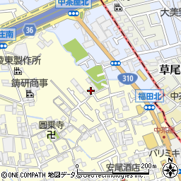 大阪府堺市中区福田1317周辺の地図