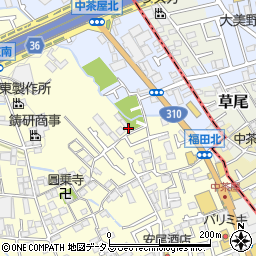 大阪府堺市中区福田1316周辺の地図