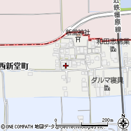 奈良県橿原市西新堂町163周辺の地図