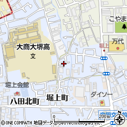 大阪府堺市中区堀上町198周辺の地図