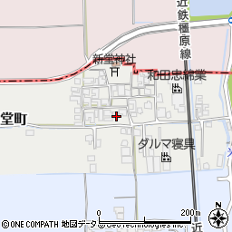 奈良県橿原市西新堂町157周辺の地図