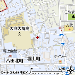 大阪府堺市中区堀上町198-5周辺の地図