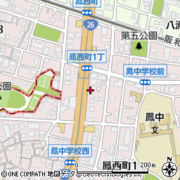 オリックスレンタカー堺鳳店周辺の地図