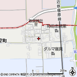 奈良県橿原市西新堂町154周辺の地図