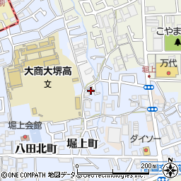 大阪府堺市中区堀上町198-4周辺の地図