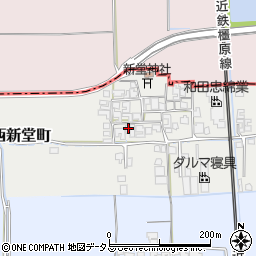 奈良県橿原市西新堂町161周辺の地図