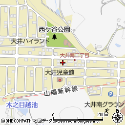 岡山県笠岡市大井南周辺の地図