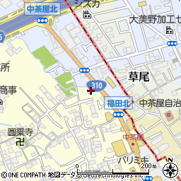 大阪府堺市中区福田1308周辺の地図
