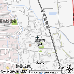大阪府堺市東区丈六396-2周辺の地図