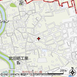 堺八田荘郵便局周辺の地図