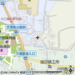 奈良県桜井市茅原4周辺の地図
