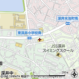大阪府堺市中区深井東町3013周辺の地図