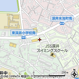 大阪府堺市中区深井東町3017周辺の地図