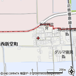 奈良県橿原市西新堂町164周辺の地図