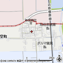 奈良県橿原市西新堂町156周辺の地図