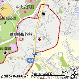 屋中公民館周辺の地図