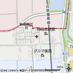 奈良県橿原市西新堂町148周辺の地図