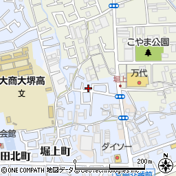 大阪府堺市中区堀上町170周辺の地図