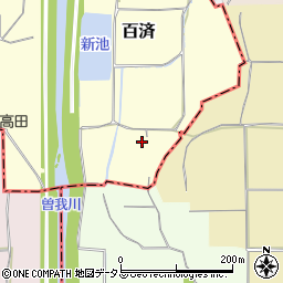 奈良県北葛城郡広陵町百済306周辺の地図