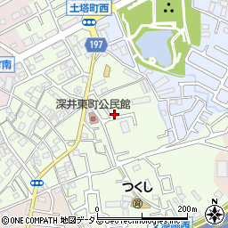 大阪府堺市中区深井東町352-5周辺の地図