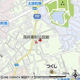 大阪府堺市中区深井東町352-20周辺の地図