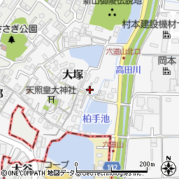 広陵大塚簡易郵便局周辺の地図