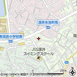 大阪府堺市中区深井東町3037周辺の地図