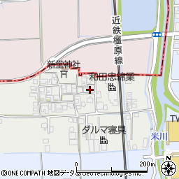 奈良県橿原市西新堂町176周辺の地図
