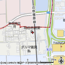 奈良県橿原市西新堂町142周辺の地図