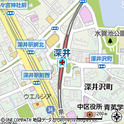 紀陽銀行深井駅 ＡＴＭ周辺の地図