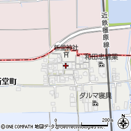奈良県橿原市西新堂町171周辺の地図