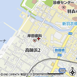 日本政策金融公庫大阪支店国民生活事業羽衣社宅周辺の地図