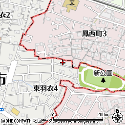 大阪府高石市東羽衣4丁目3周辺の地図