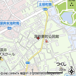 大阪府堺市中区深井東町2784周辺の地図