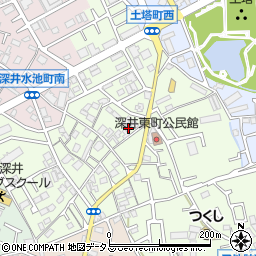 大阪府堺市中区深井東町2784周辺の地図